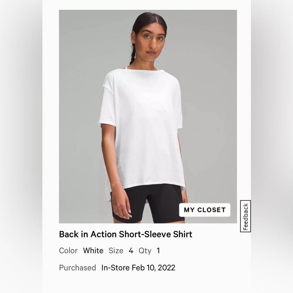 Back in Action White top
